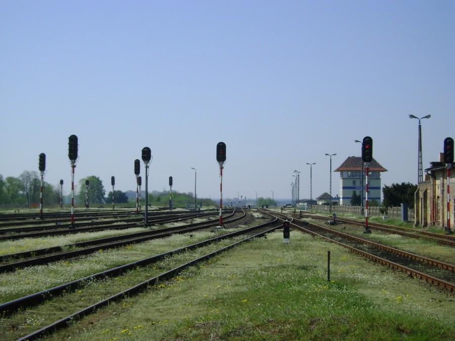 Semafory świetlne na stacji Chojnice