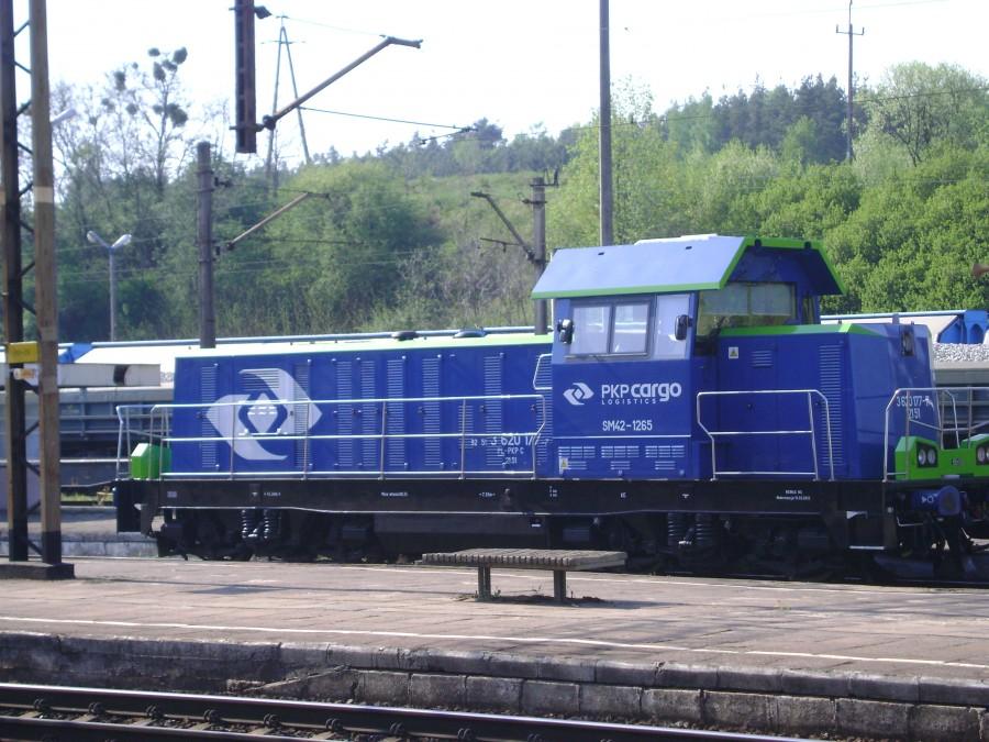 SM 42-1265 na stacji w Terespolu Pomorskim