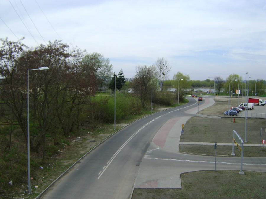 Ulica Portowa w oddali