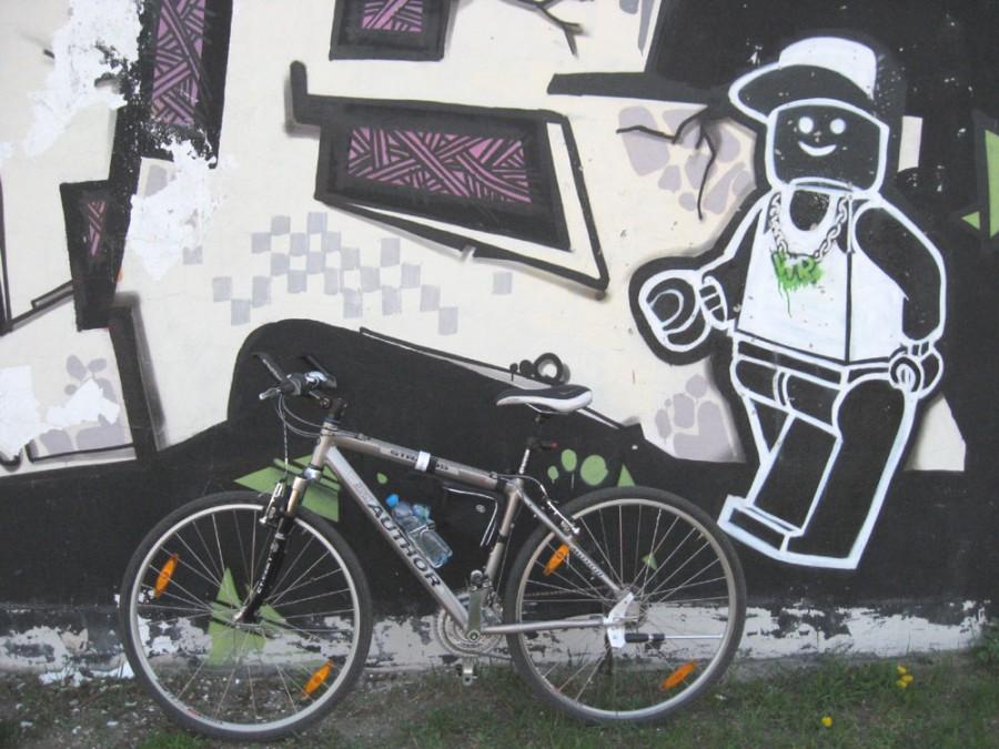 Rowerek i street art