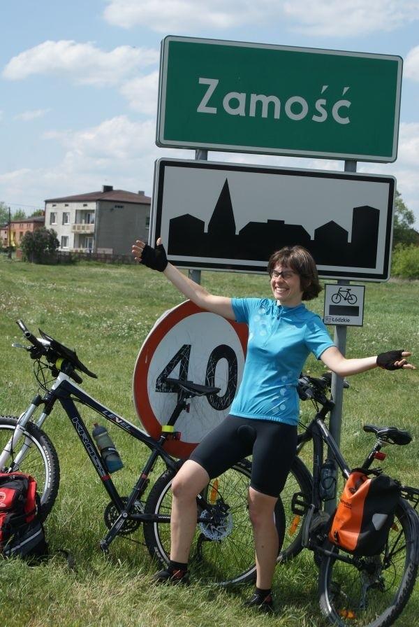 w końcu dojechałyśmy do Zamościa. Bardzo się cieszę, co widać na ujęciu :)