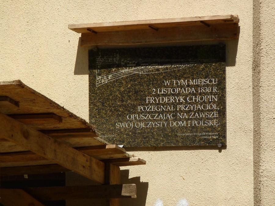 Miejsce w którym zabalował Chopin przed wyjazdem z Warszawy