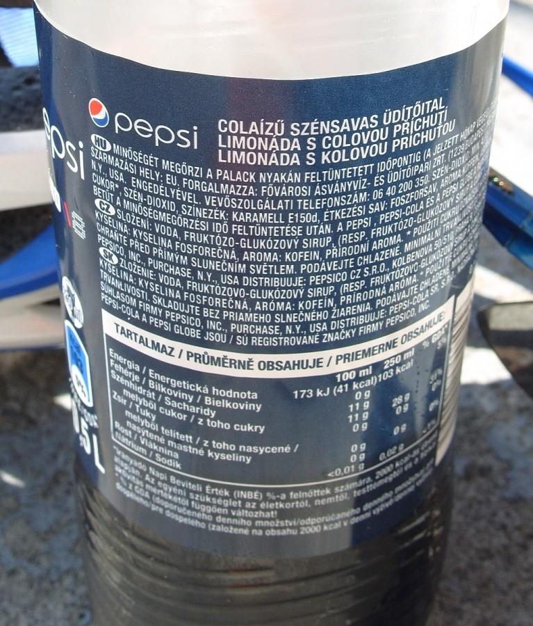 wreszcie zimna, węgierska Pepszi :)