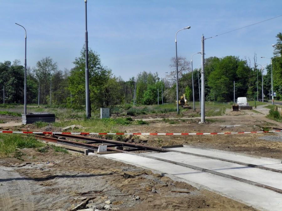Przebudowa pętli tramwaju nr 3 w Lasku Arkońskim.