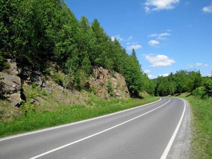 Nova Plań , dobry asfalt i ładne widoki