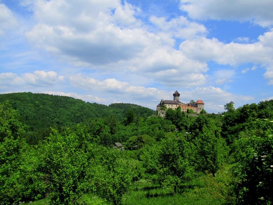 Hrad Sovinec . Zamek wybudowano w XIV wieku.