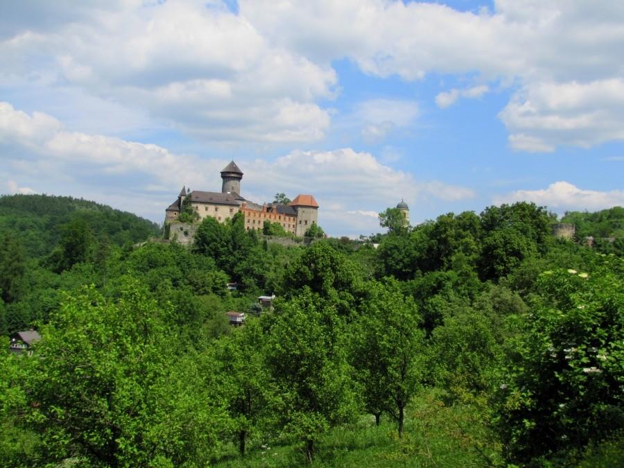 Hrad Sovinec , jadę powoli w stronę miejscowości Sanatorium