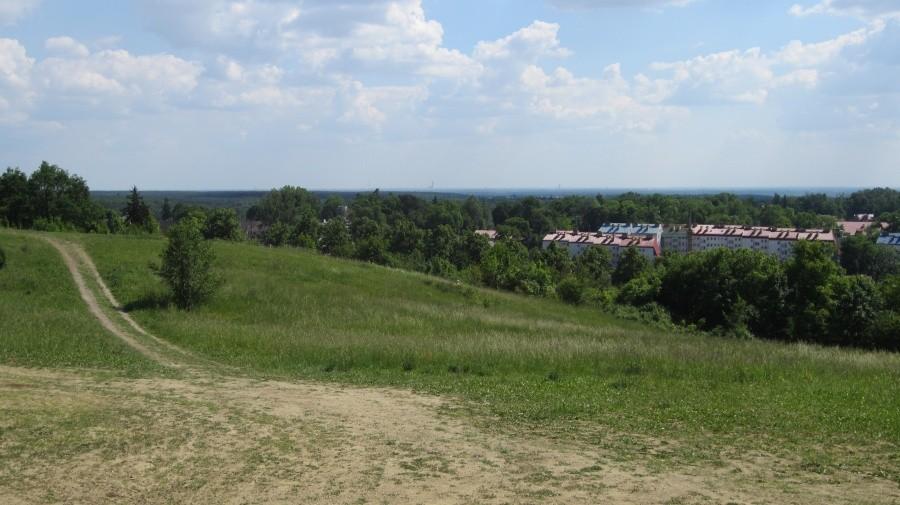 Góra Holtei'a - widok w stronę Wrocławia