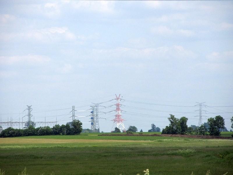Słupów elektrycznych w okolicy Kórnika nie brakowało