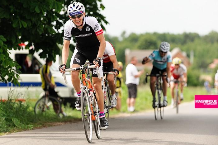 na mecie ŻTC Bike Race - Łódź
