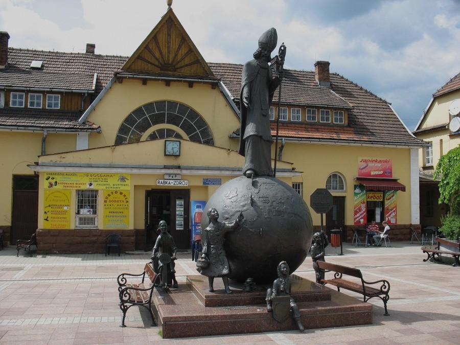Rabka Zdrój - pomnik św. Mikołaja