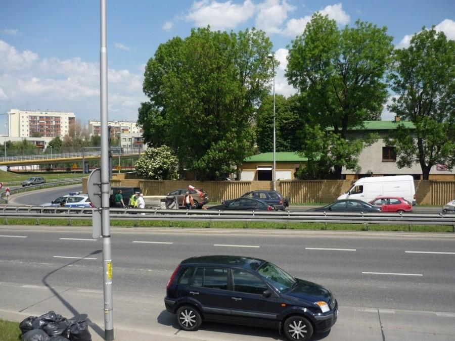 Kolizja na Wale, przyjechała policja