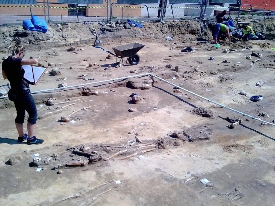 Prace archeologiczne w Olsztynie.