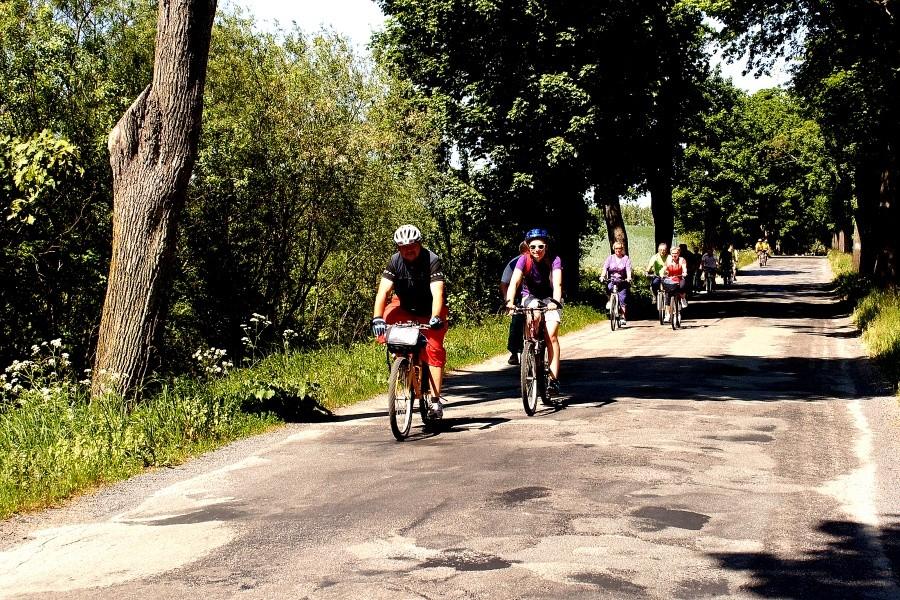 Rowerzyści na trasie…..