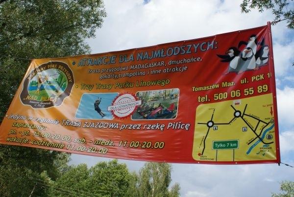 Park Linowy nad Pilicą w Tomaszowie Maz. - muszę tam kiedyś zajrzeć...
