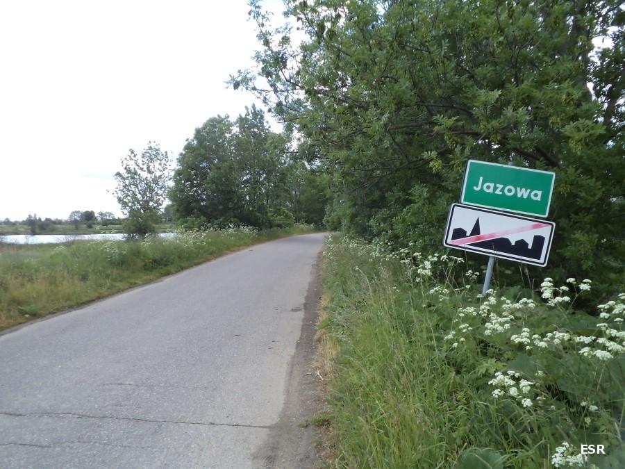 Wjazd do Jazowej od strony Kępek