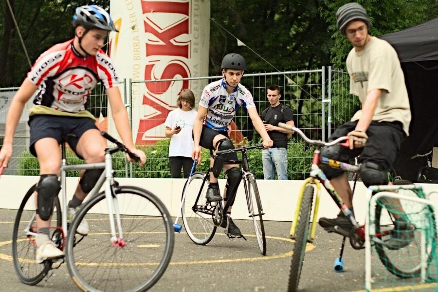 W trakcie meczu Bike-polo