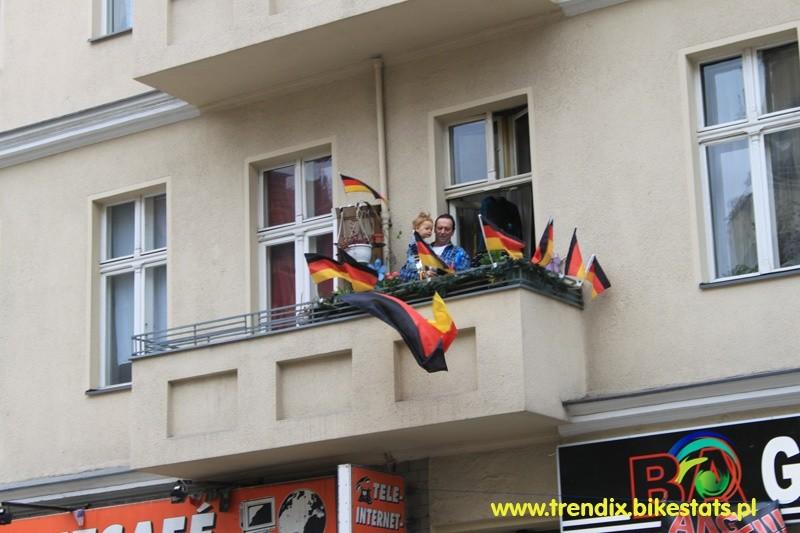 Na trasie przejazdu w Berlinie można było zobaczyć wiele oznak że nie jest to tylko święto rowerzystów