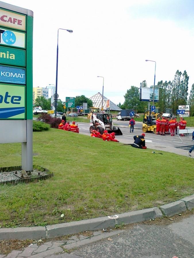 Niektórzy już nawet leżeli..