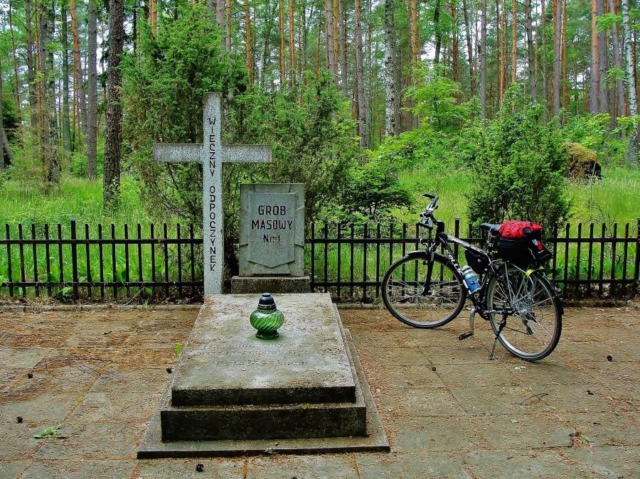 Grób masowy w lasach skarszewskich.
