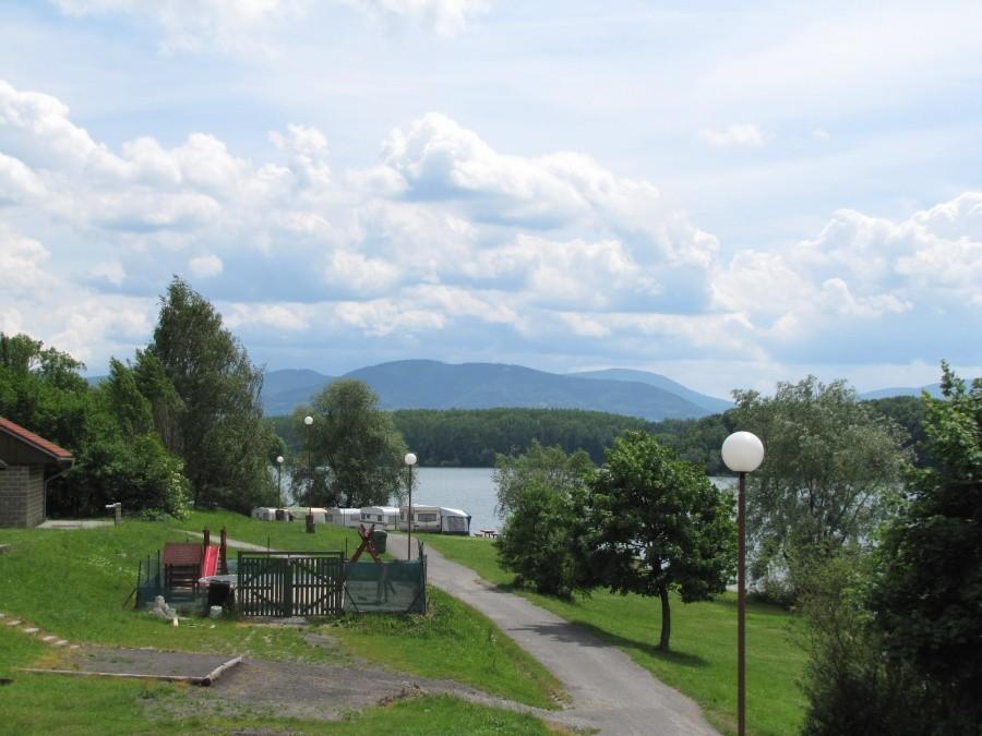 Sobesovice, widok na Beskidy