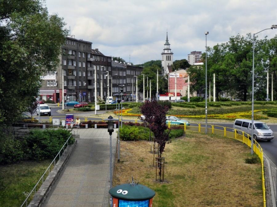 Rondo Giedroycia - Szczecin, Niebuszewo.