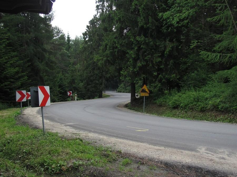 spojrzenie za sienie na podjazd