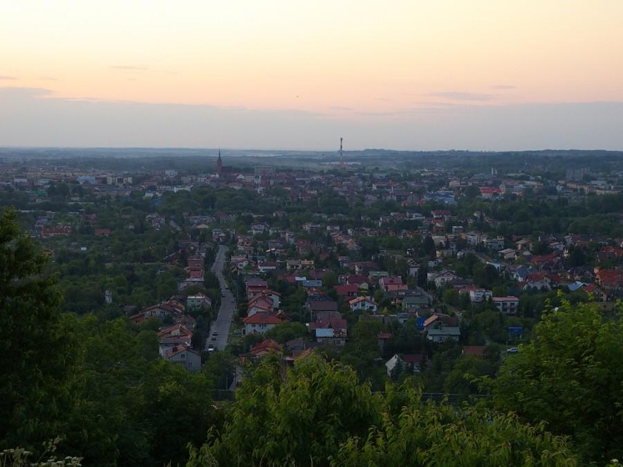 Tarnów widziany z ruin zamku