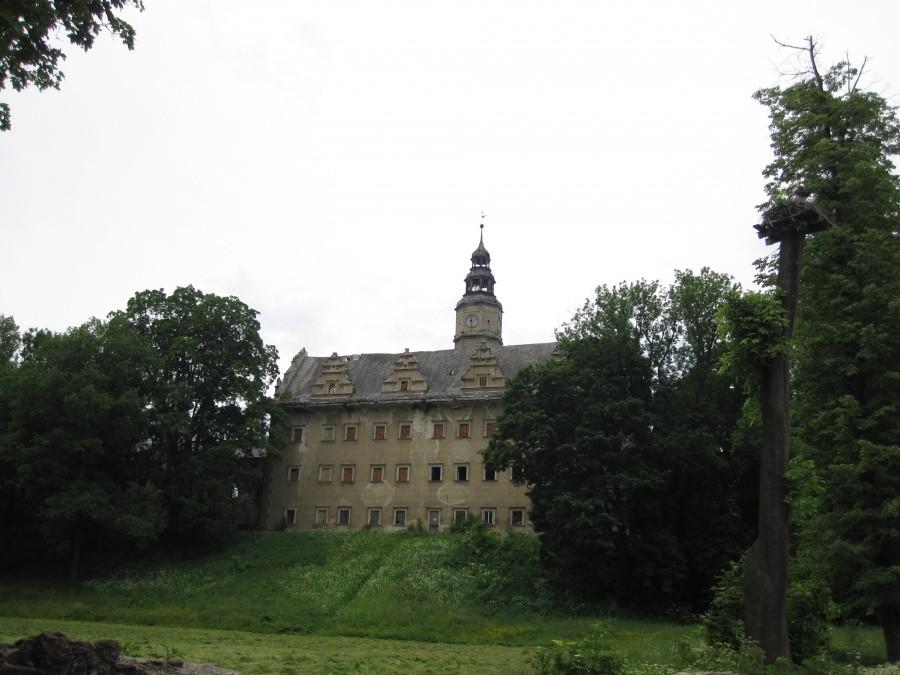 Widok na Zamek w Gorzanowie