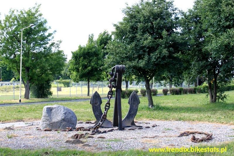 Pamiątkowa kotwica w Kołbaczu