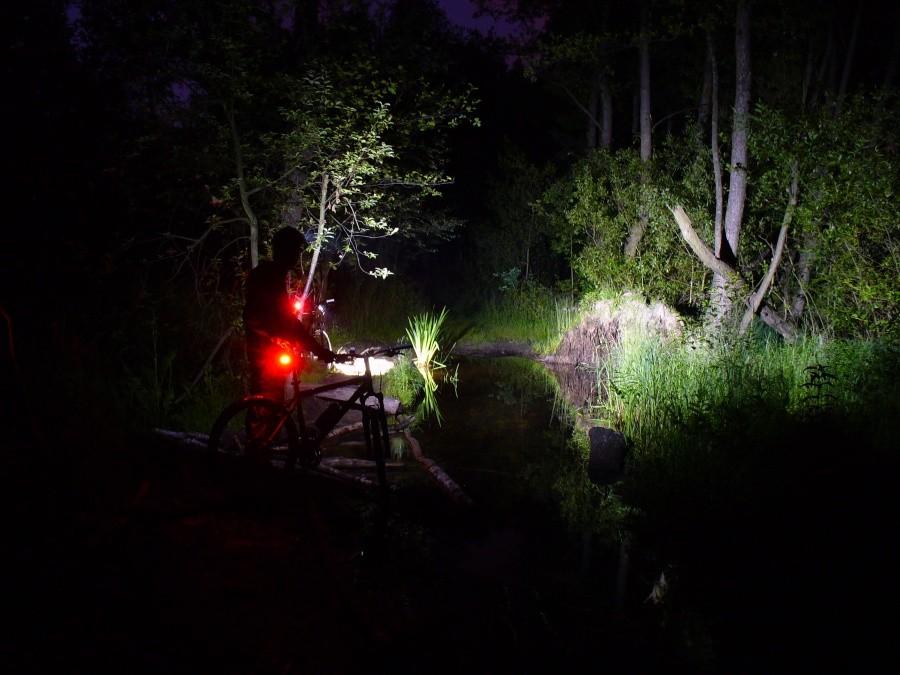 Górne Błota nocą