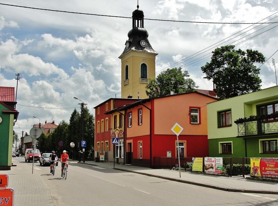 Przejazd przez Łapiszewo.
