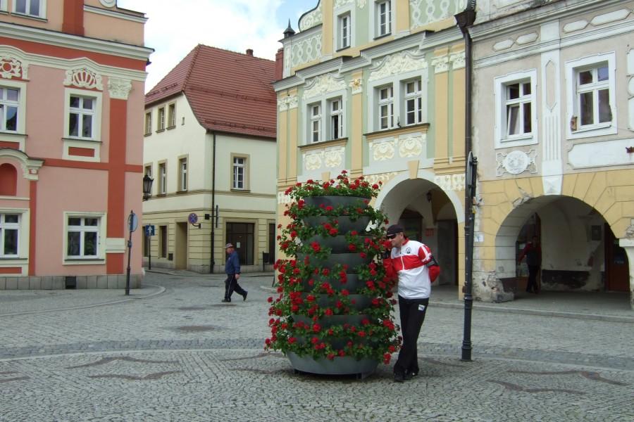 Rynek Lądek Zdrój i czerwone, czerwone;).