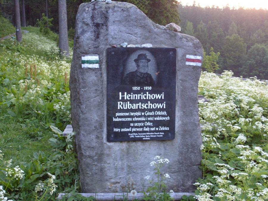 Heinrich osoba która zostawiła pierwsze ślady nart w Zieleńcu.