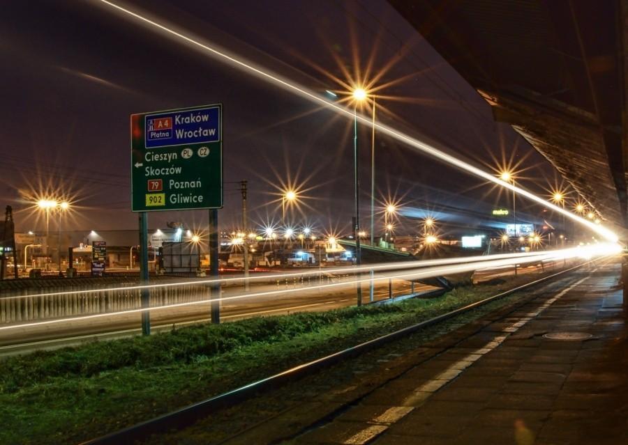 Załęże nocą