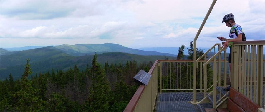 Panoramka z Baraniej w stronę Skrzycznego