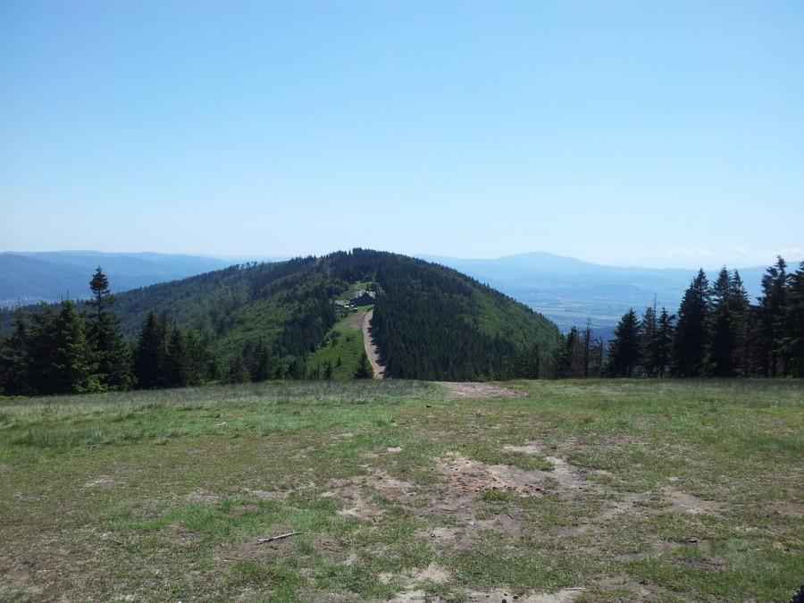 Klimczok - widok na schronisko