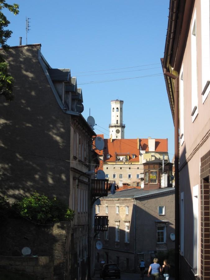 Bystrzyca Kłodzka i ja na rowerze na jej tle