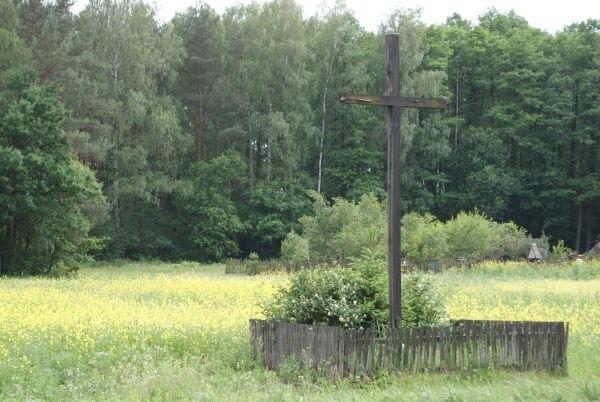 krzyż po drodze do Spały