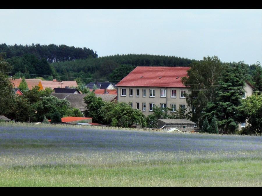 W oddali niemiecka miejscowość Pampow.