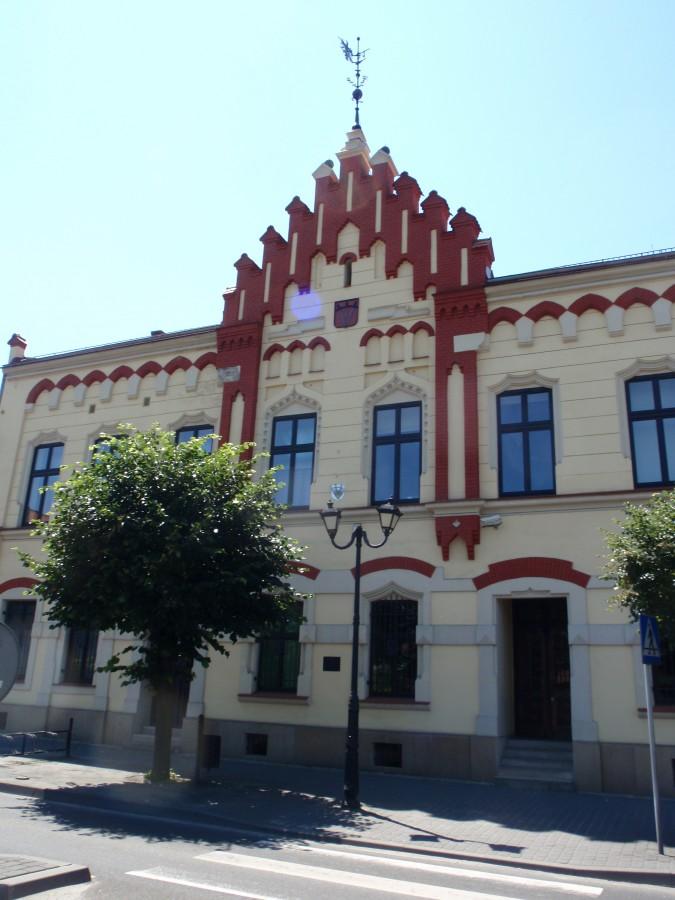 Fasada kamieniczki (ratusza?) w Zatorze