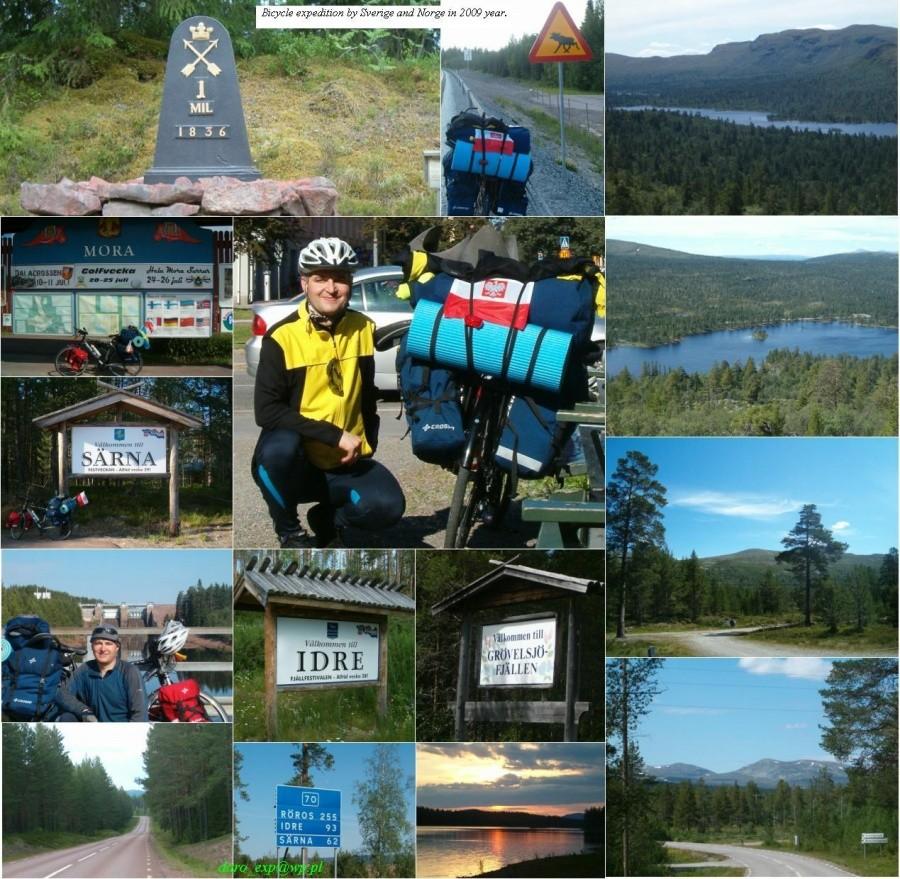 Wyprawa rowerowa po Szwecji do Norwegi w 2009 roku.