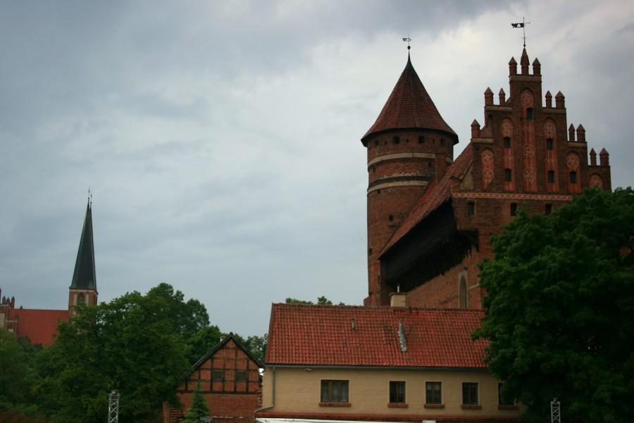 Widok na zamek kapituły warmińskiej