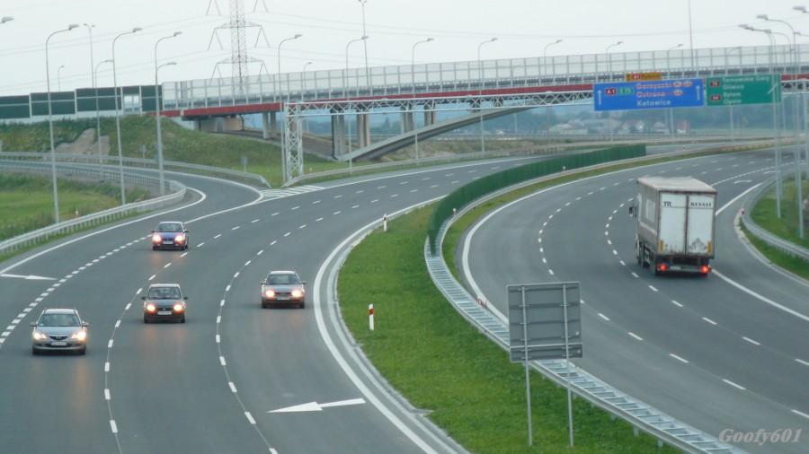 A1 - węzeł Wieszowa już przejezdny.
