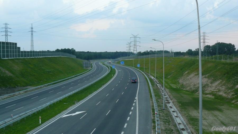 A1 w kierunku Helenki.