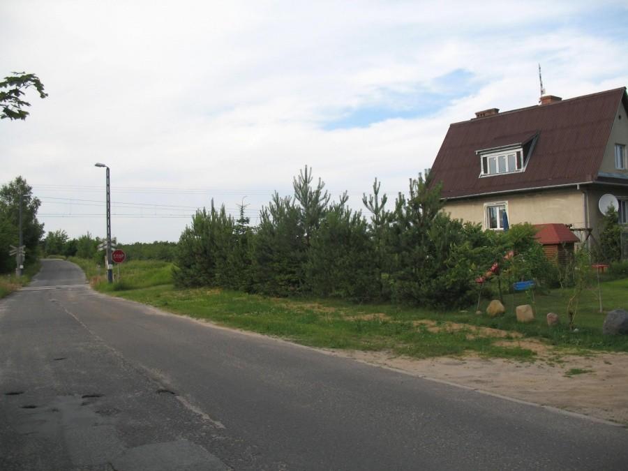 przejazd kolejowy przez linię L-S w okolicy Suchostrugi