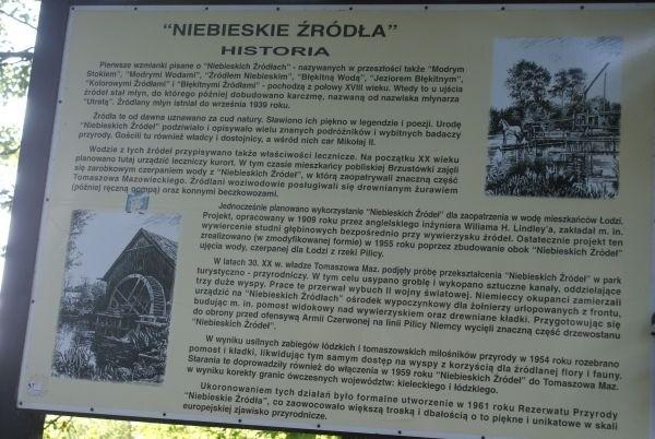 Historia Rezerwatu Niebieskie Źródła