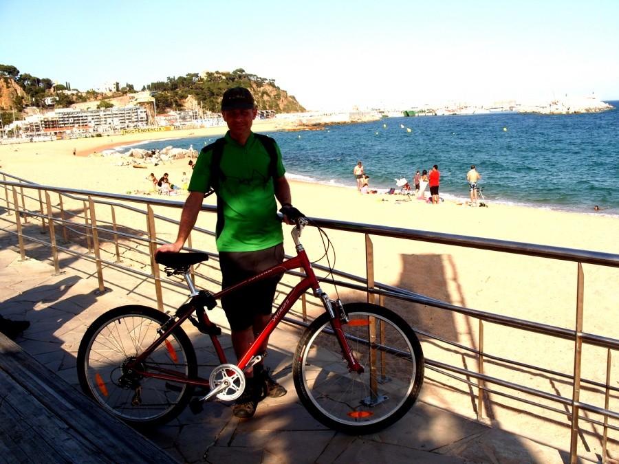 Widok na plażę w Blanes