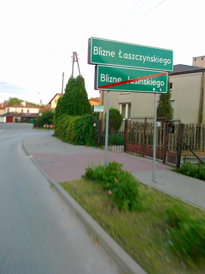 Granica między Blizne a Blizne