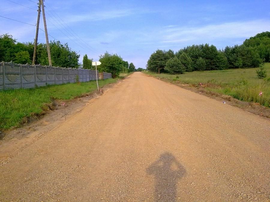 Budowa nowej drogi w Siedlcu.